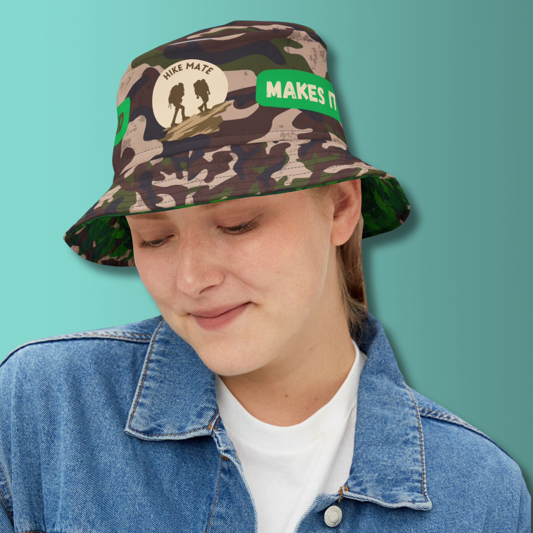 Hiking Friend Camo Bucket Hat