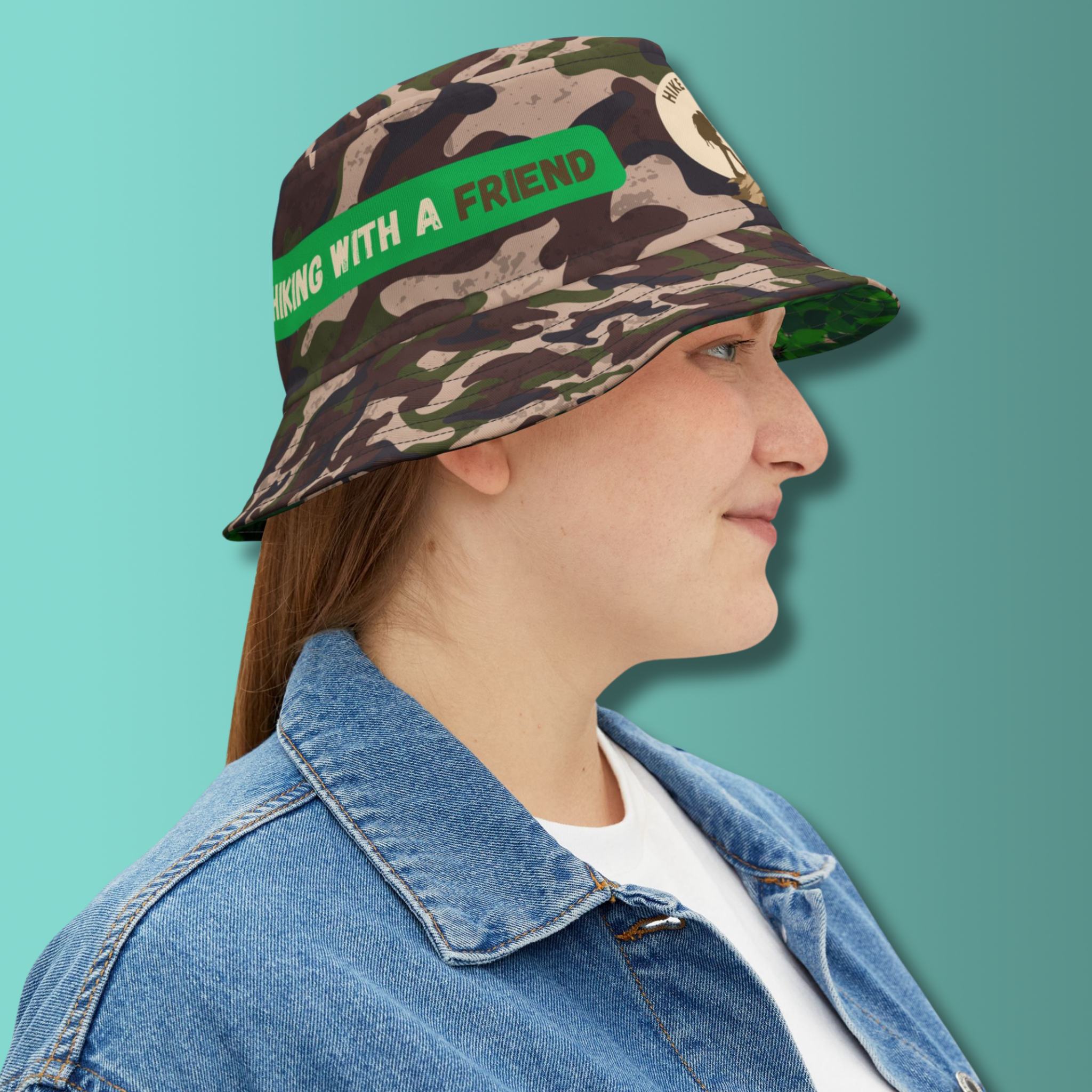 Hiking Friend Camo Bucket Hat