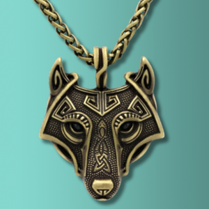 Wolf Head Pendant Necklace